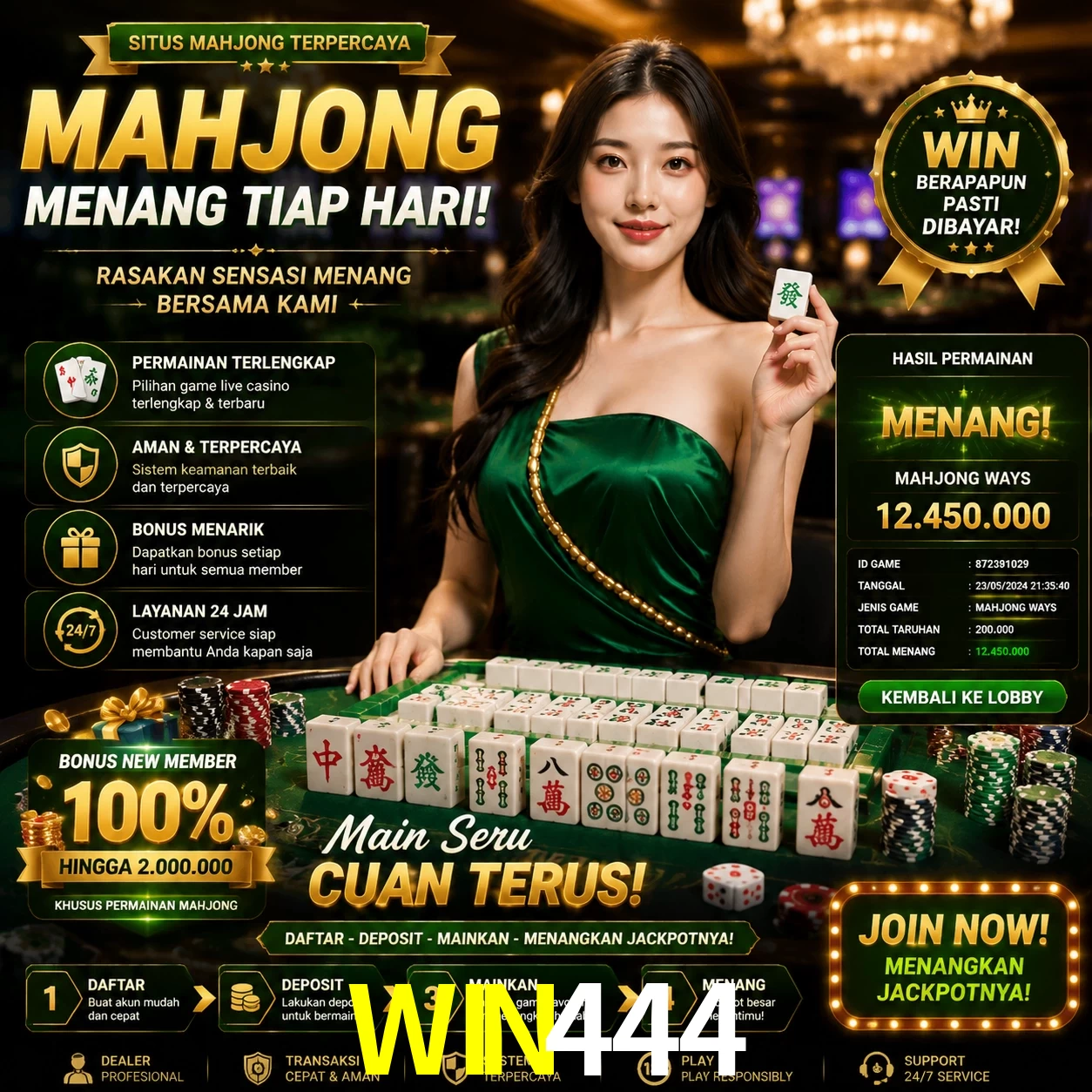 Cashback VIP WIN444 - reembolso semanal