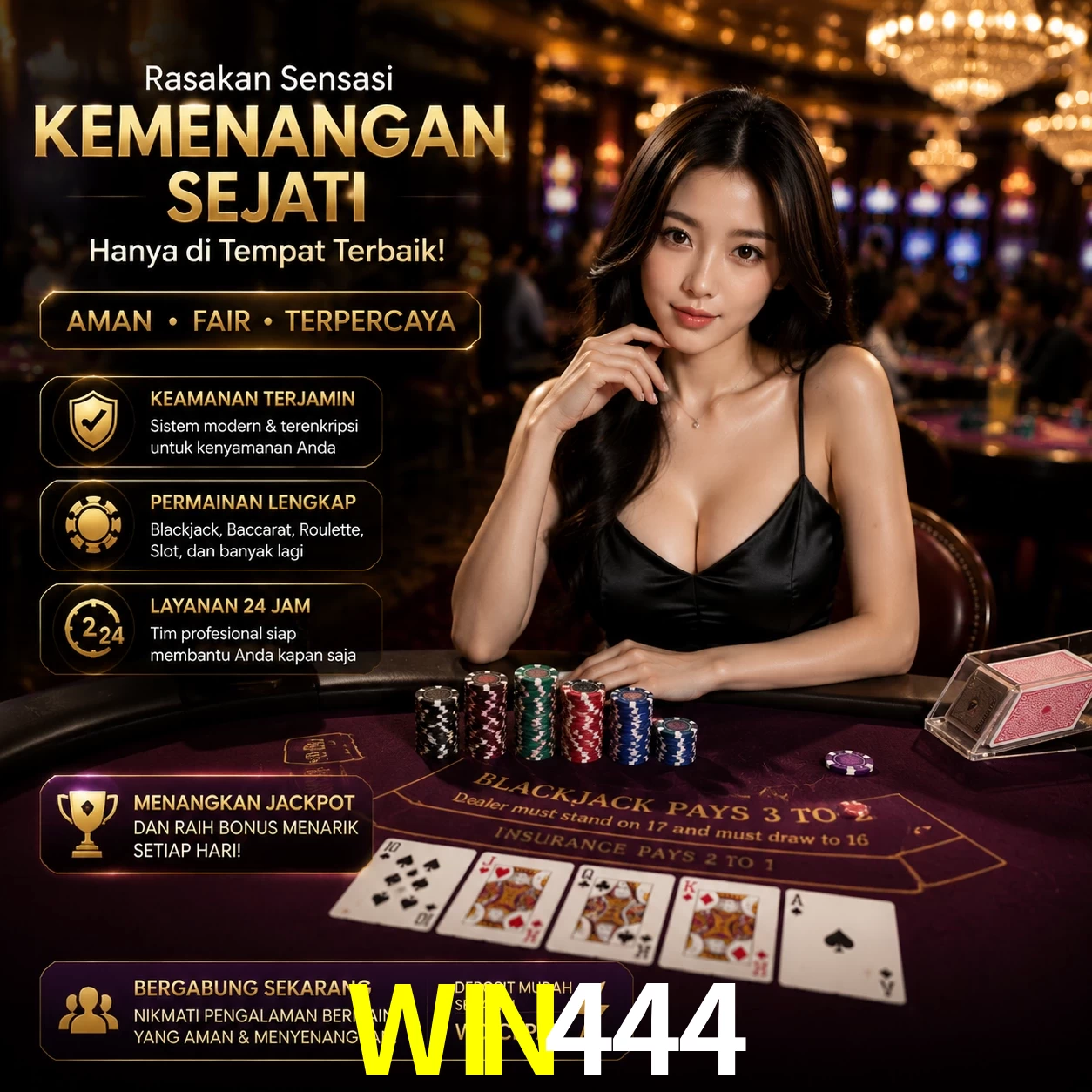 Bônus exclusivos membros VIP WIN444